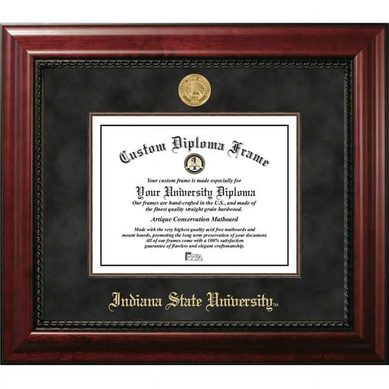 IN986EXM-1185 11 x 8.5 in. Indiana State Executive Diploma Frame