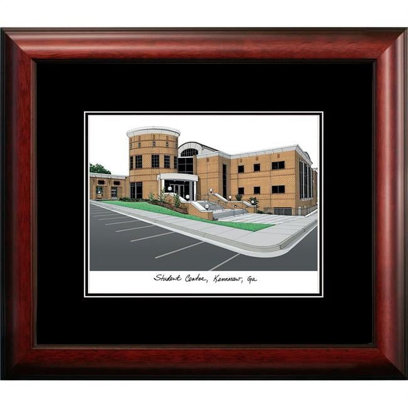 GA986A 18 x 14 in. Kennesaw State University Academic Framed Lithograph - Satin Mahogany
