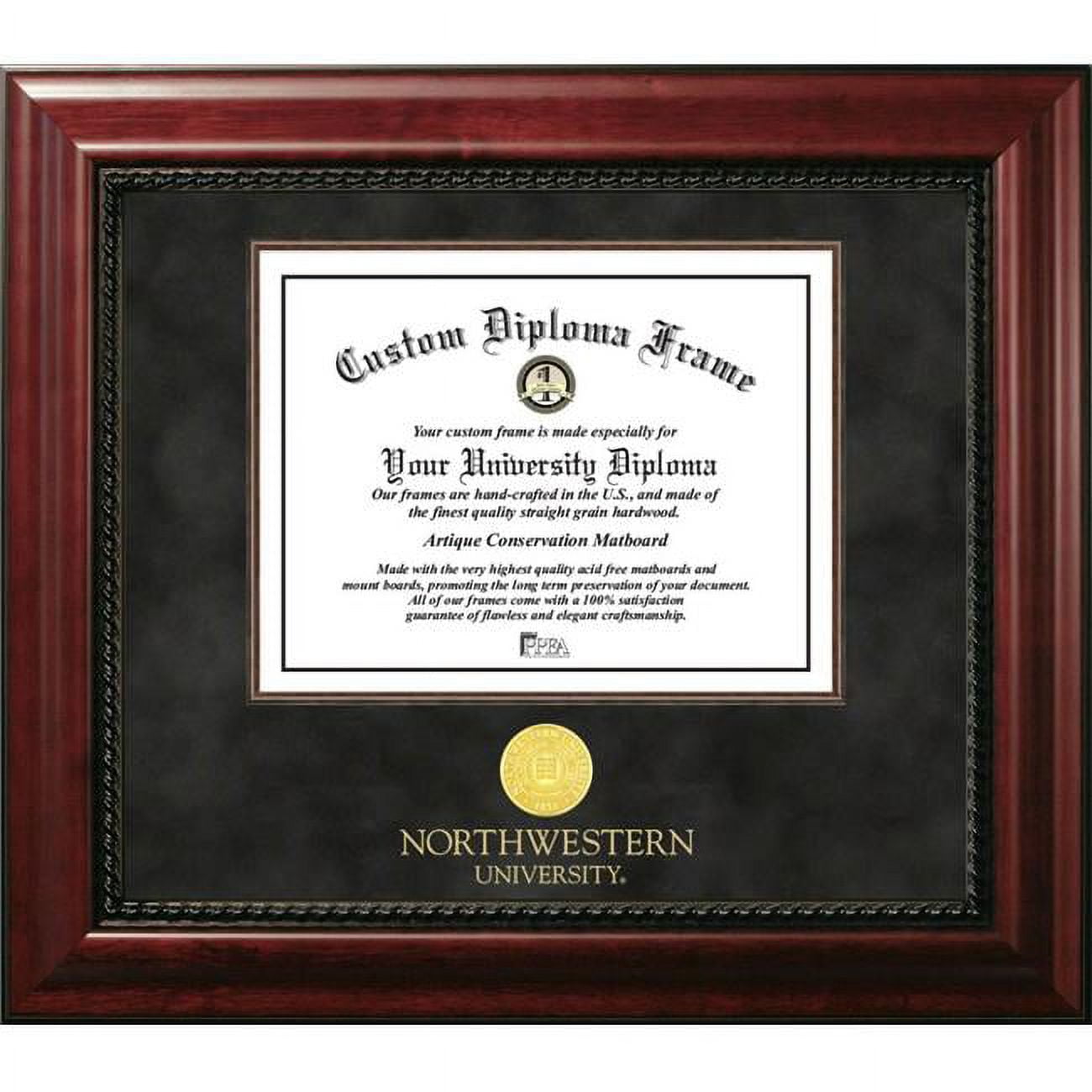 8.5 x 11 in. Northwestern University Executive Diploma Mahogany Frame