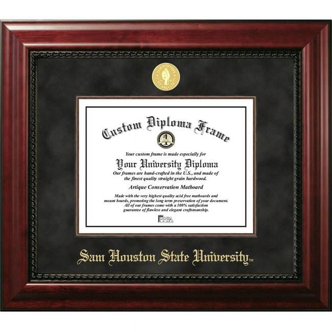 TX988EXM-1411 11 x 14 in. Sam Houston State Executive Diploma Mahogany Frame