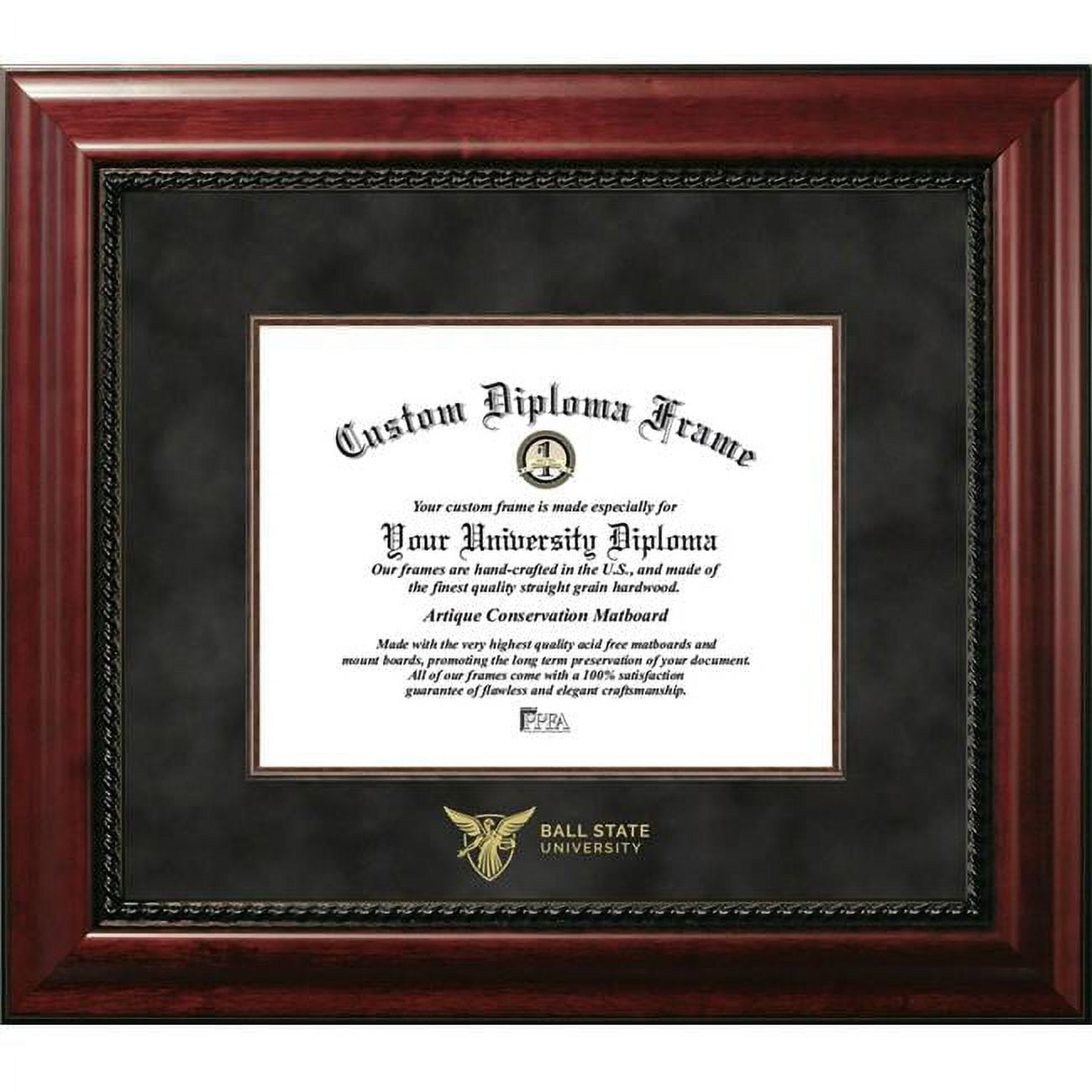 IN985EXM-108 8 x 10 in. Ball State University Executive Diploma Mahogany Frame