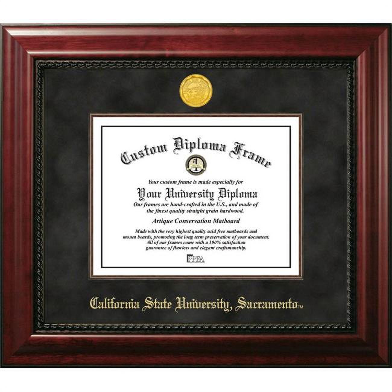 Picture of Campus Images CA925EXM-1185 8.5 x 11 in. Sacramento State Executive Diploma Mahogany Frame