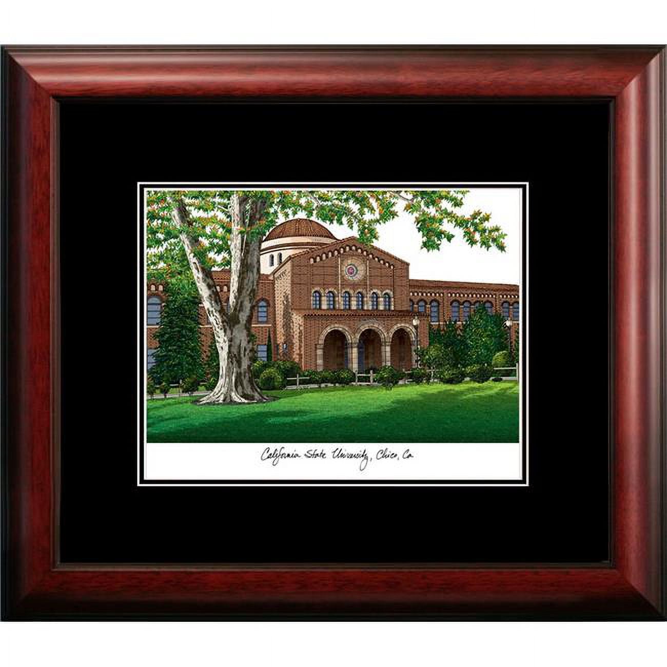 CA919A 14 x 18 in. Cal State Chico Academic Satin Mahogany Framed Lithograph