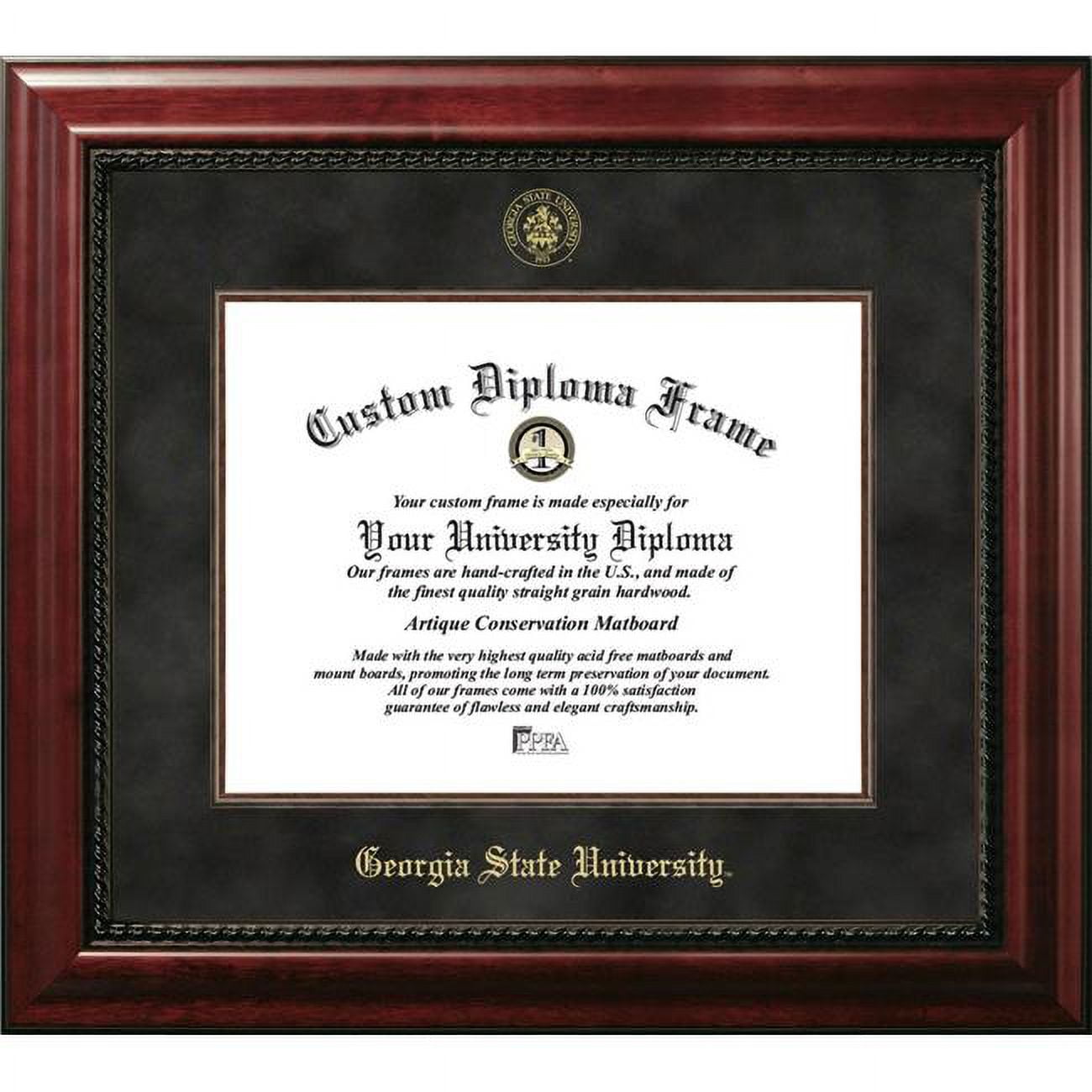 GA973EXM-1714 14 x 17 in. Georgia State Executive Diploma Mahogany Frame