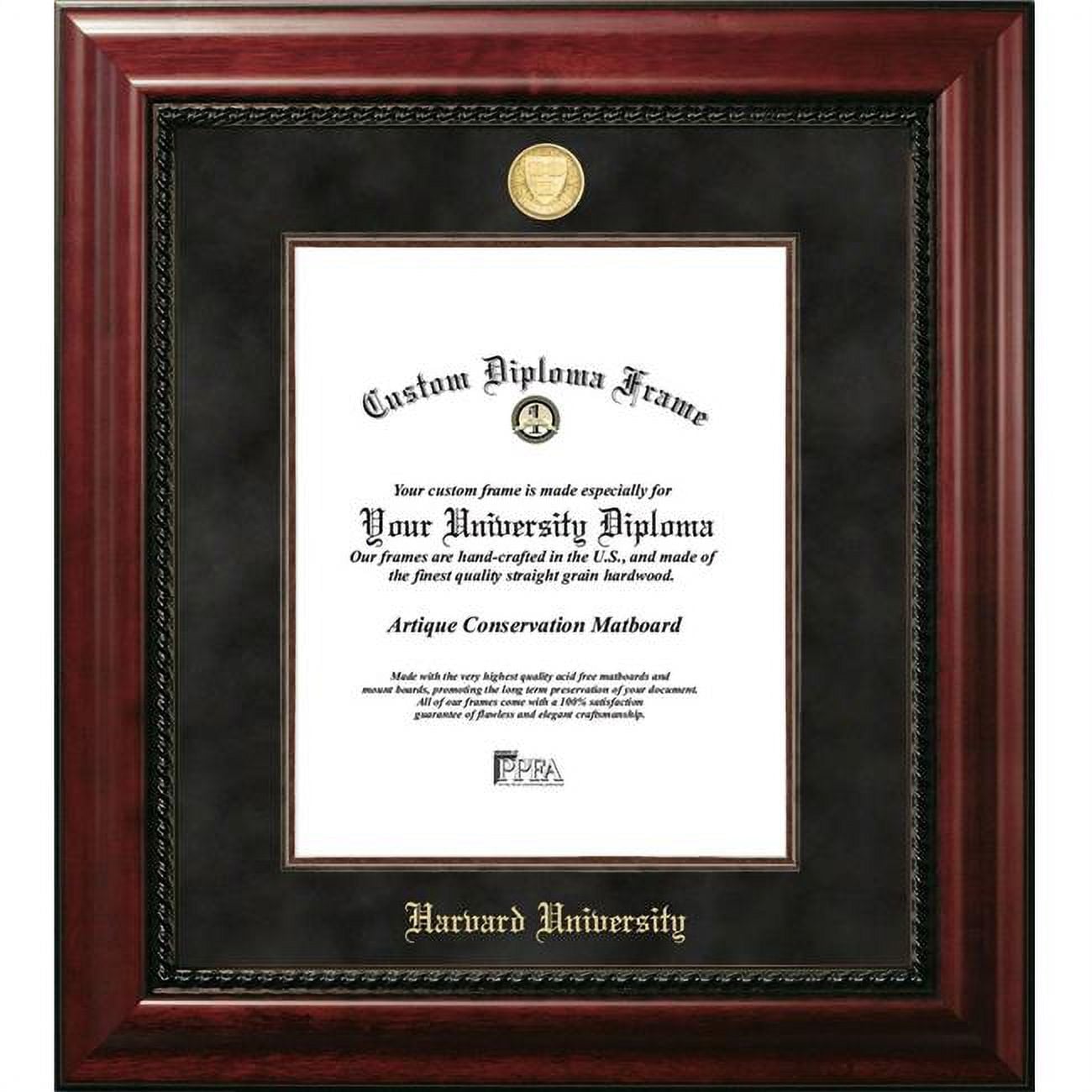 MA992EXM-1114 14 x 11 in. Harvard University Executive Diploma Mahogany Frame