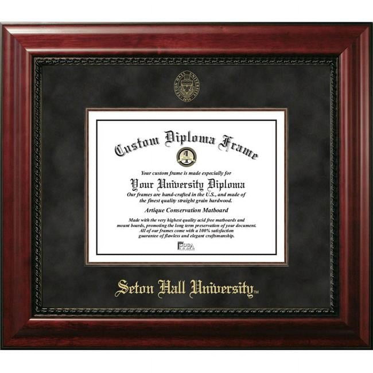 NJ997EXM-1185 8.5 x 11 in. Seton Hall Executive Diploma Frame