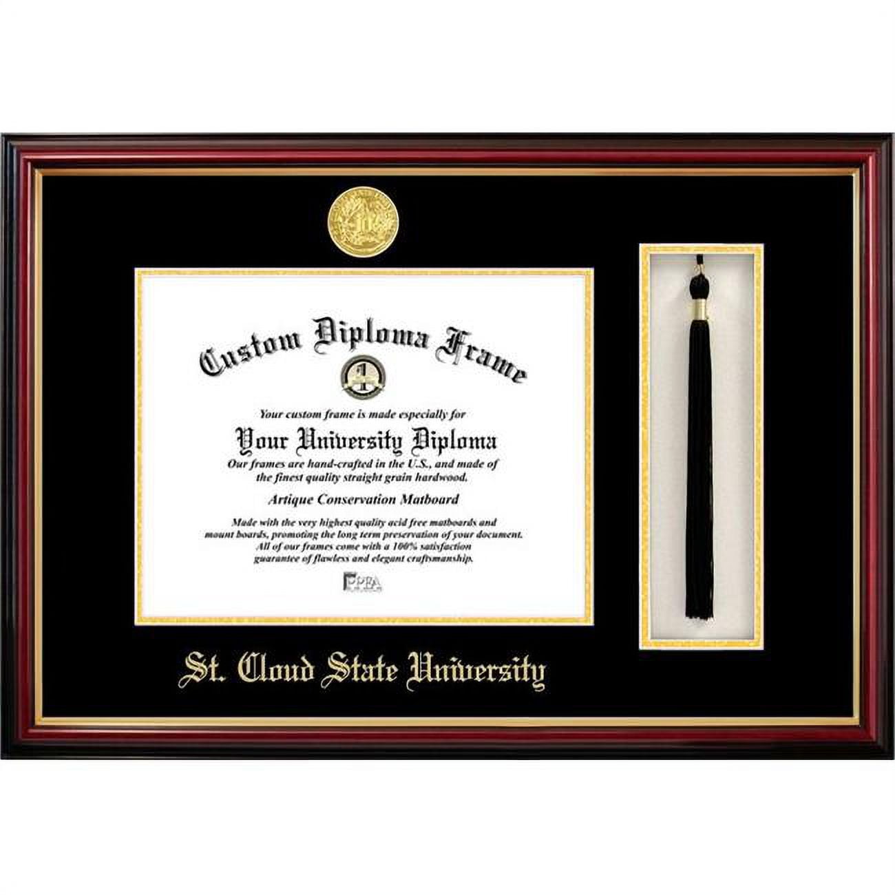MN998PMHGT-1185 8.5 x 11 in. St Cloud State University Tassel Box & Diploma Frame