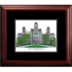 Syracuse University Framed Lithograph - Satin Mahogany - 14 x 18 in. - NCAA Official