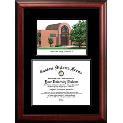 TX968D-1411 11 x 14 in. Tarleton State University Diplomate Diploma Satin Mahogany Frame