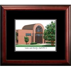 TX968A 14 x 18 in. Tarleton State University Academic Satin Mahogany Framed Lithograph