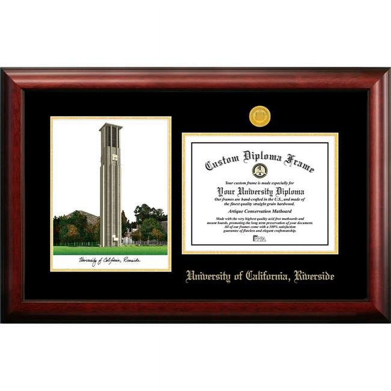 UC Riverside Tassel Box & Diploma Frame - Mahogany - 8.5 x 11 in.
