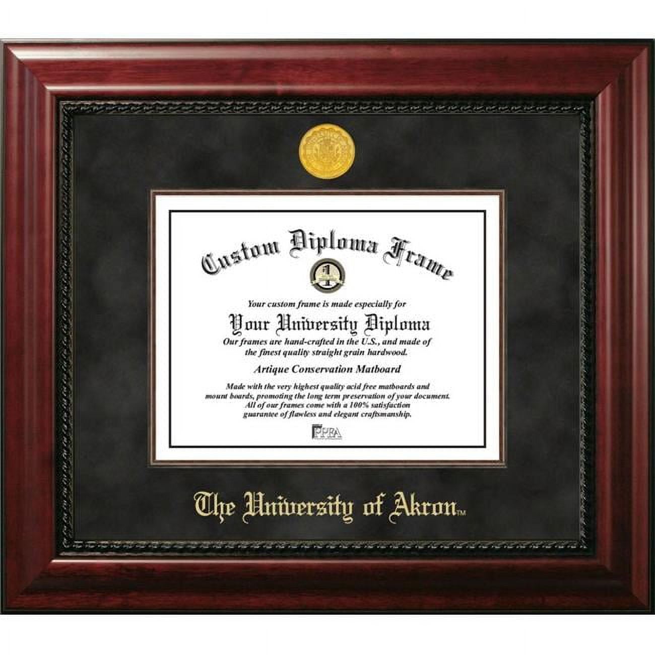 OH983EXM-1185 8.5 x 11 in. University of Akron Executive Diploma Frame