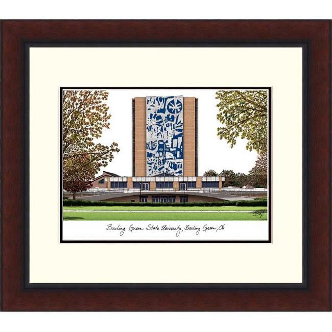 OH986LR Bowling Green State Legacy Alumnus Framed Lithograph - Satiny