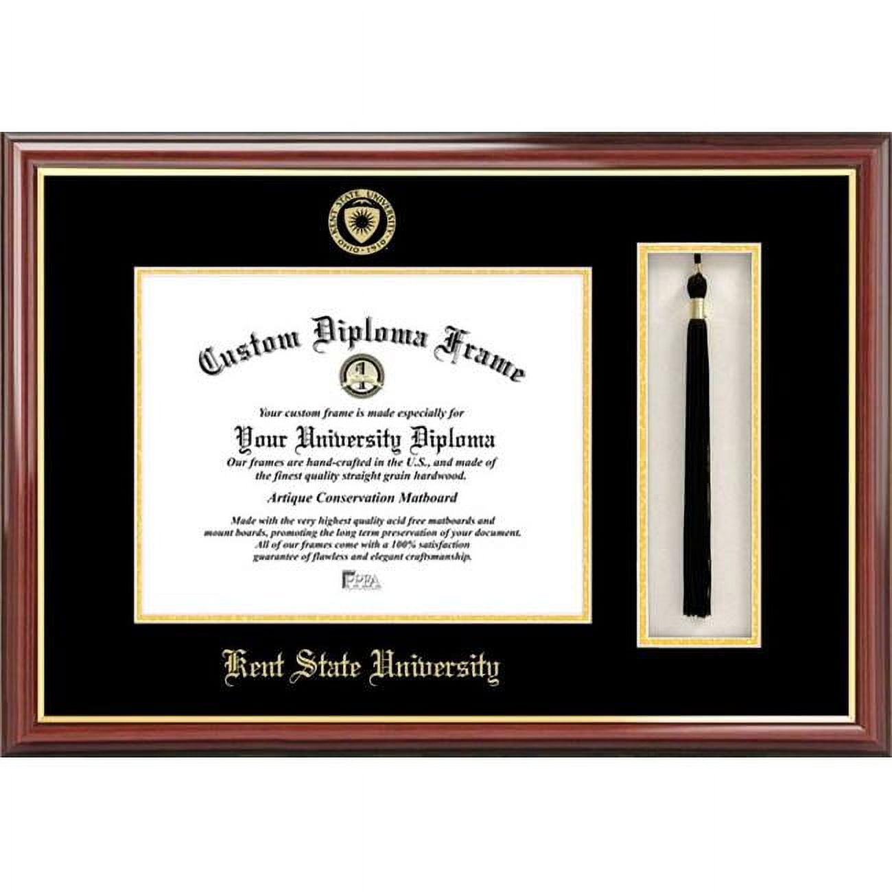 OH989PMHGT-1185 11 x 8.5 in. Kent State University Tassel Box & Diploma Frame - Lacquer