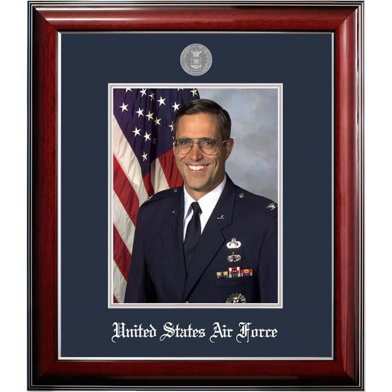 AFPCL002 8 x 10 in. Patriot Frames Air Force Portrait Classic Silver Frame with Silver Medallion