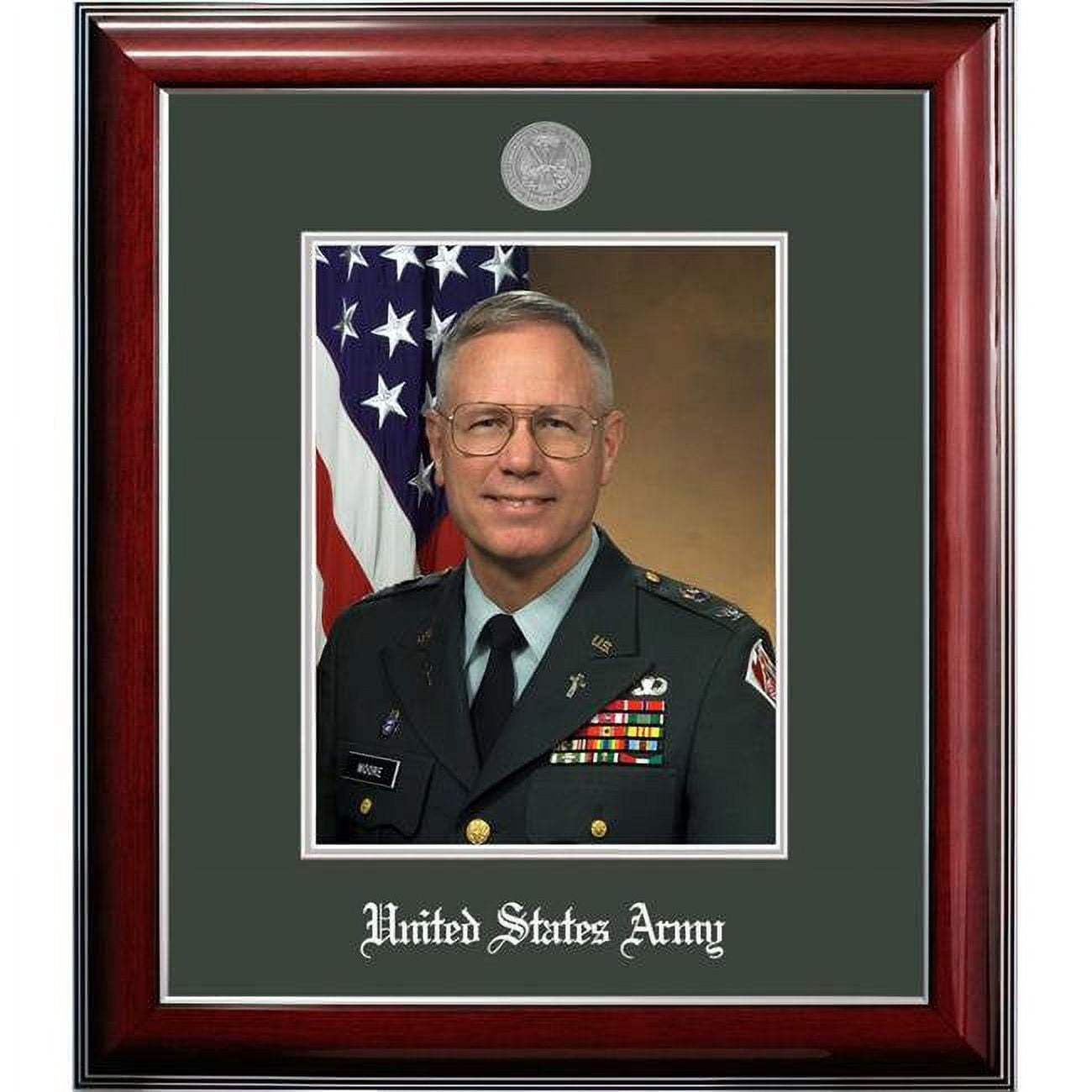 ARPCL002 8 x 10 in. Patriot Frames Army Portrait Classic Black Frame with Silver Medallion