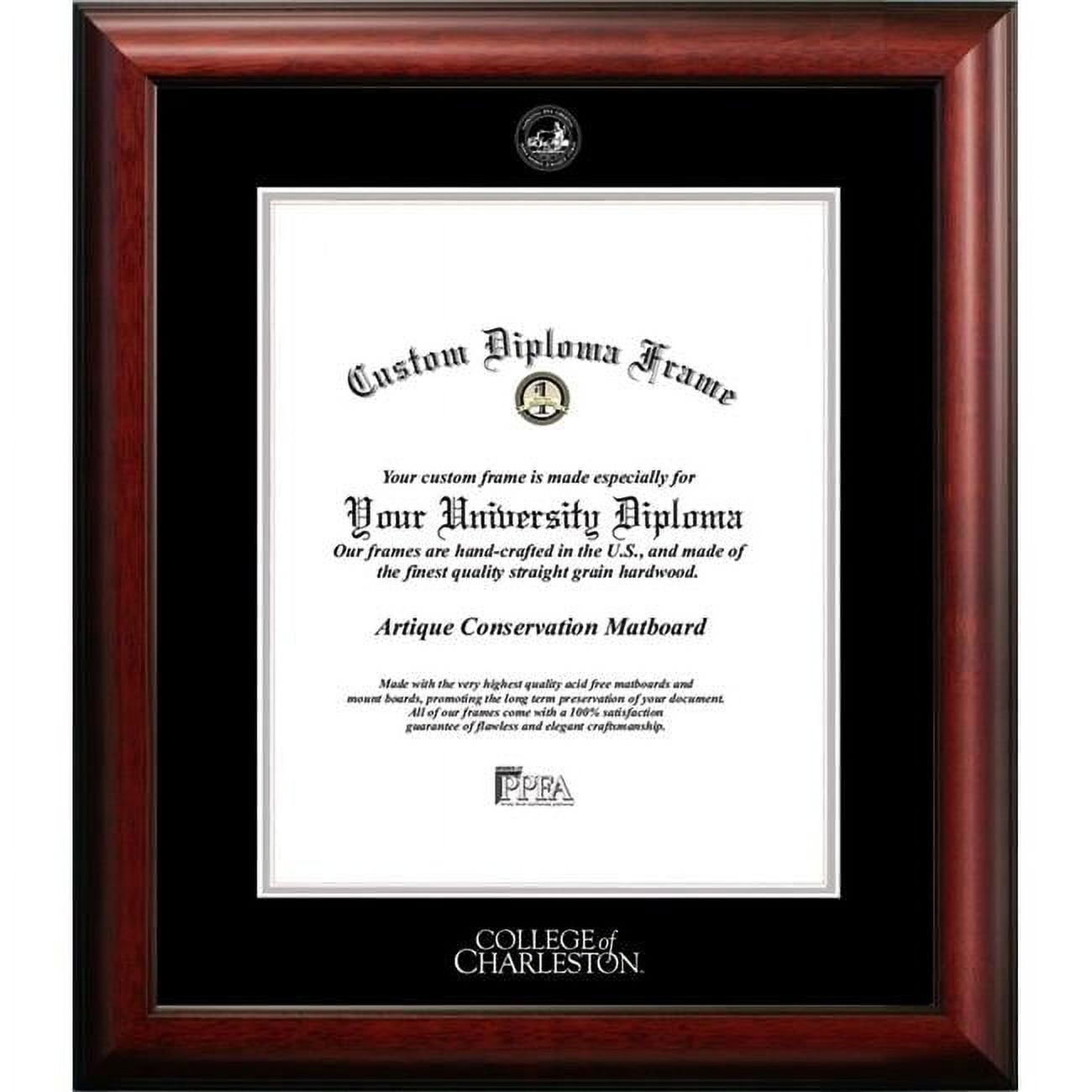 16 x 20 in. College of Charleston Silver Embossed Diploma Frame