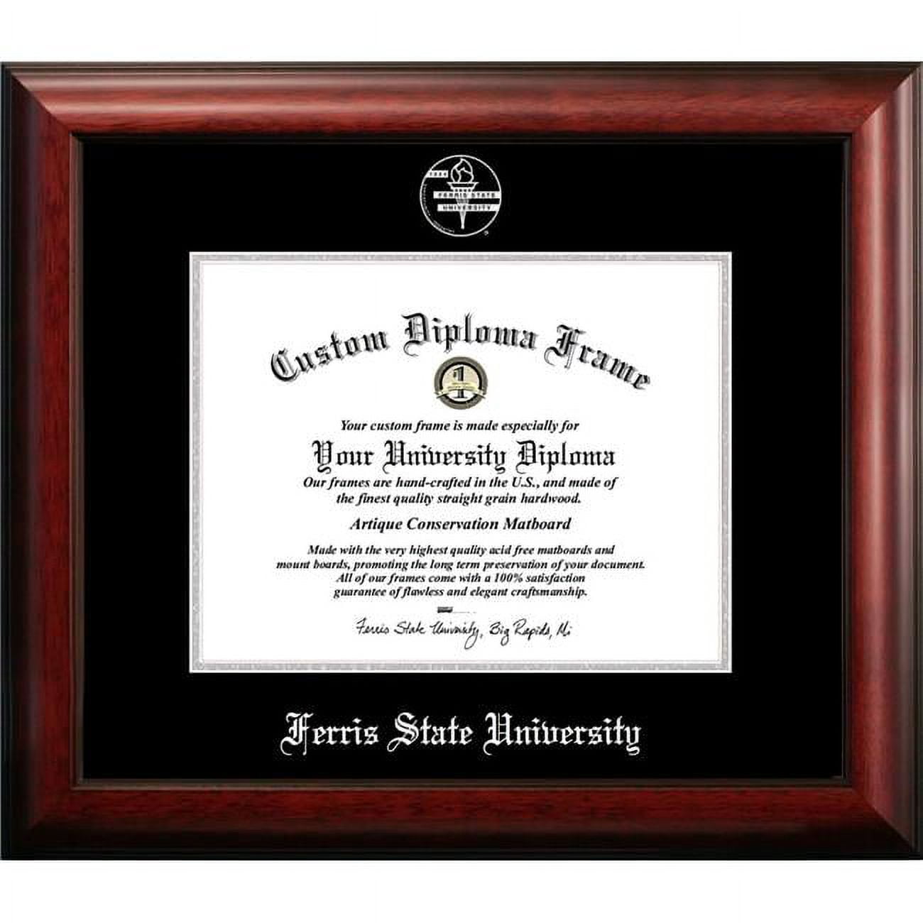 Ferris State University Silver Embossed Diploma Frame - 11 x 8.5 in.