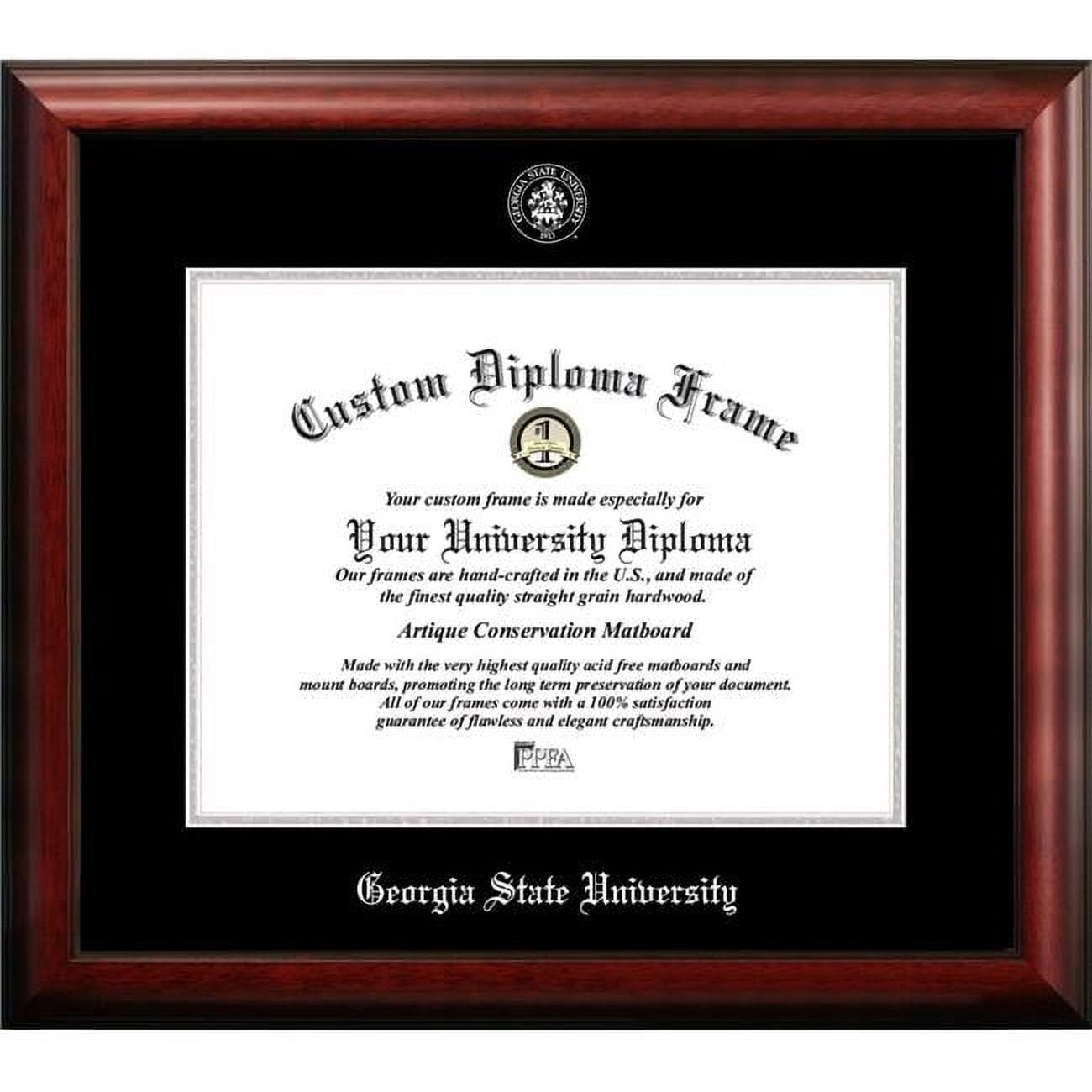 17 x 14 in. Georgia State University Silver Embossed Diploma Frame