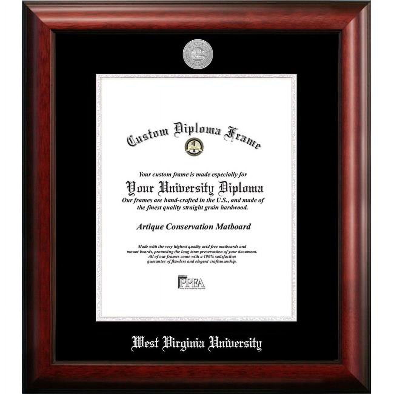 11 x 14 in. West Virginia University Silver Embossed Diploma Frame