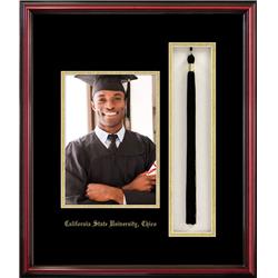 CA9195x7PTPC 5 x 7 in. California State University, Chico Portrait Frame with Tassel Box Petite Cherry