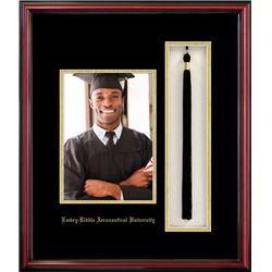 FL9955x7PTPC 5 x 7 in. Embry-Riddle Eagles Portrait Frame with Tassel Box Petite Cherry