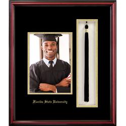 Picture of Campus Images FL9855x7PTPC 5 x 7 in. Florida State University Portrait Frame with Tassel Box Petite Cherry