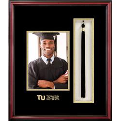 MD9995x7PTPC 5 x 7 in. Towson University Portrait Frame with Tassel Box Petite Cherrye