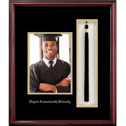 VA9835x7PTPC 5 x 7 in. Virginia Commonwealth University Portrait Frame with Tassel Box Petite Cherry