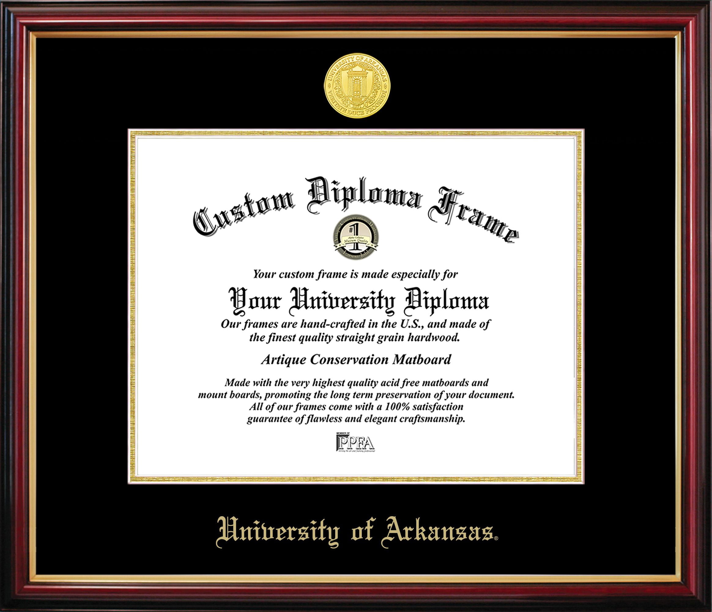 AR999PMGED-1185 University of Arkansas Petite Diploma Frame