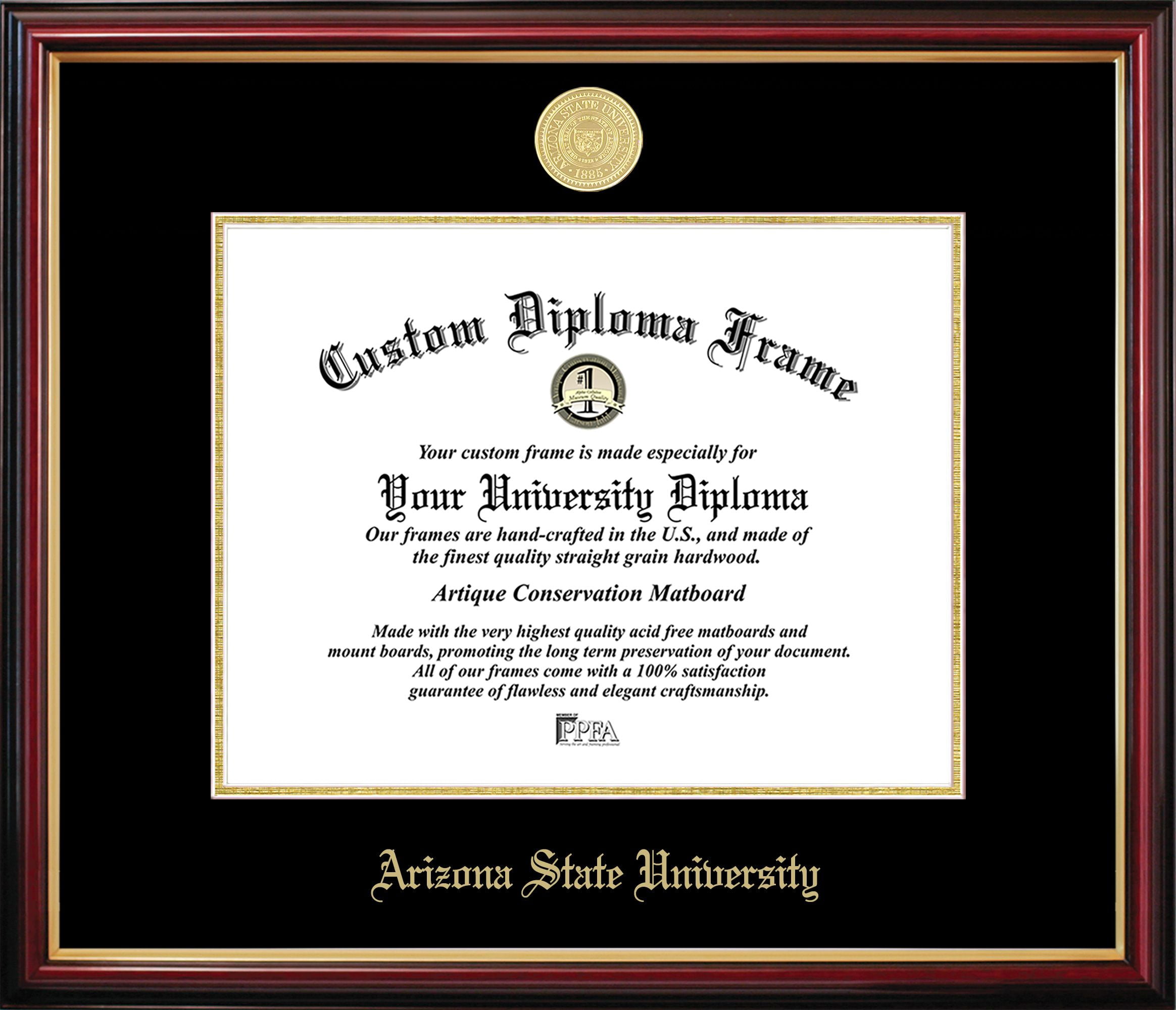AZ994PMGED-1185 Arizona State Petite Diploma Frame