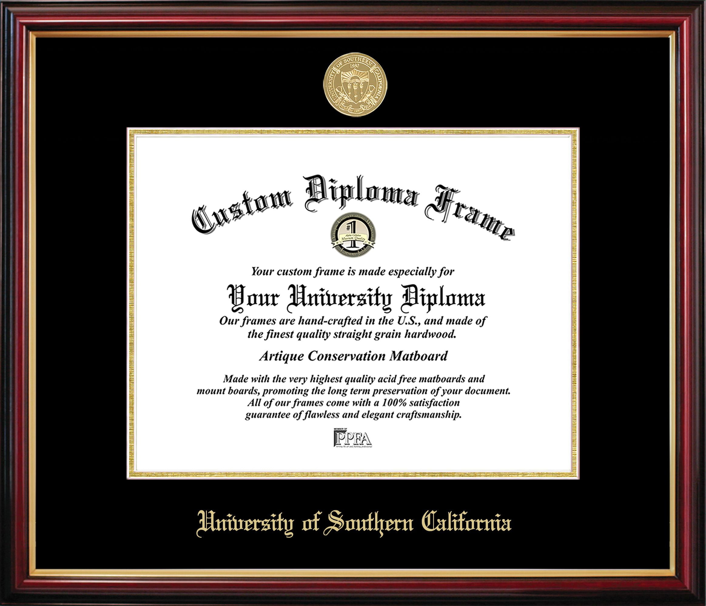 CA940PMGED-1185 USC Trojans Petite Diploma Frame