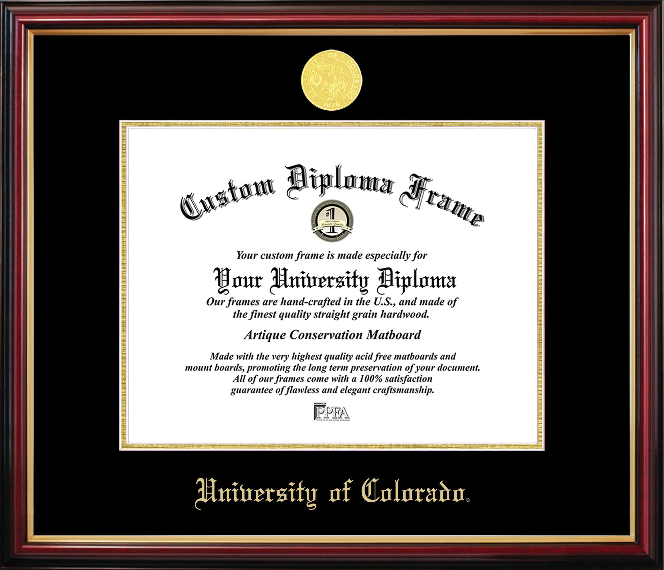 CO995PMGED-1185 University of Colorado Petite Diploma Frame