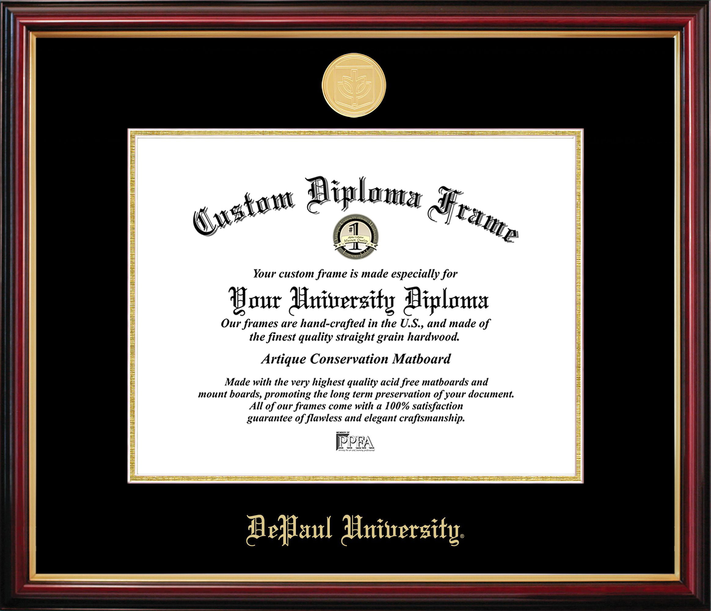 IL974PMGED-1185 DePaul University Petite Diploma Frame