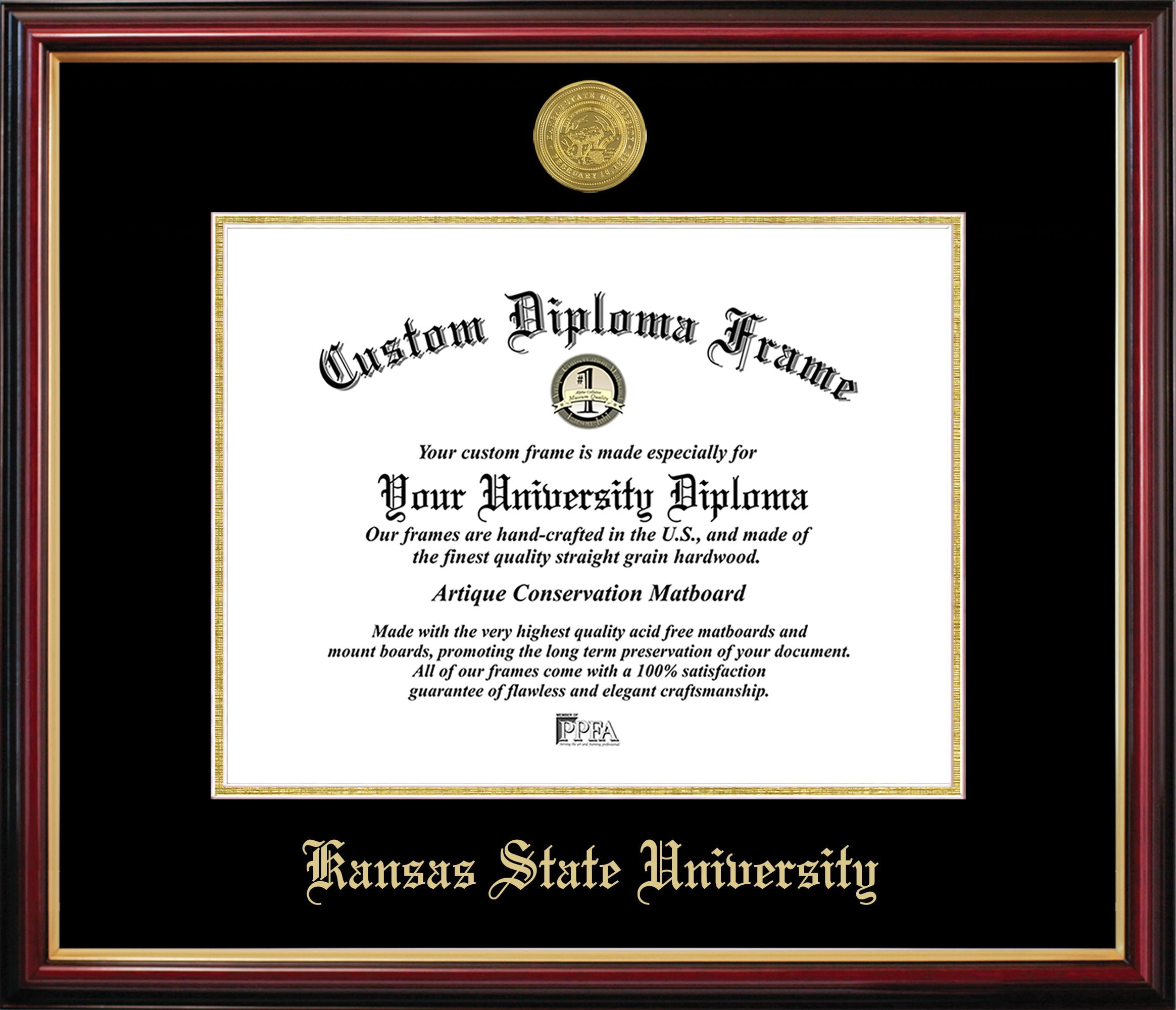 KS998PMGED-1185 Kansas State University Petite Diploma Frame