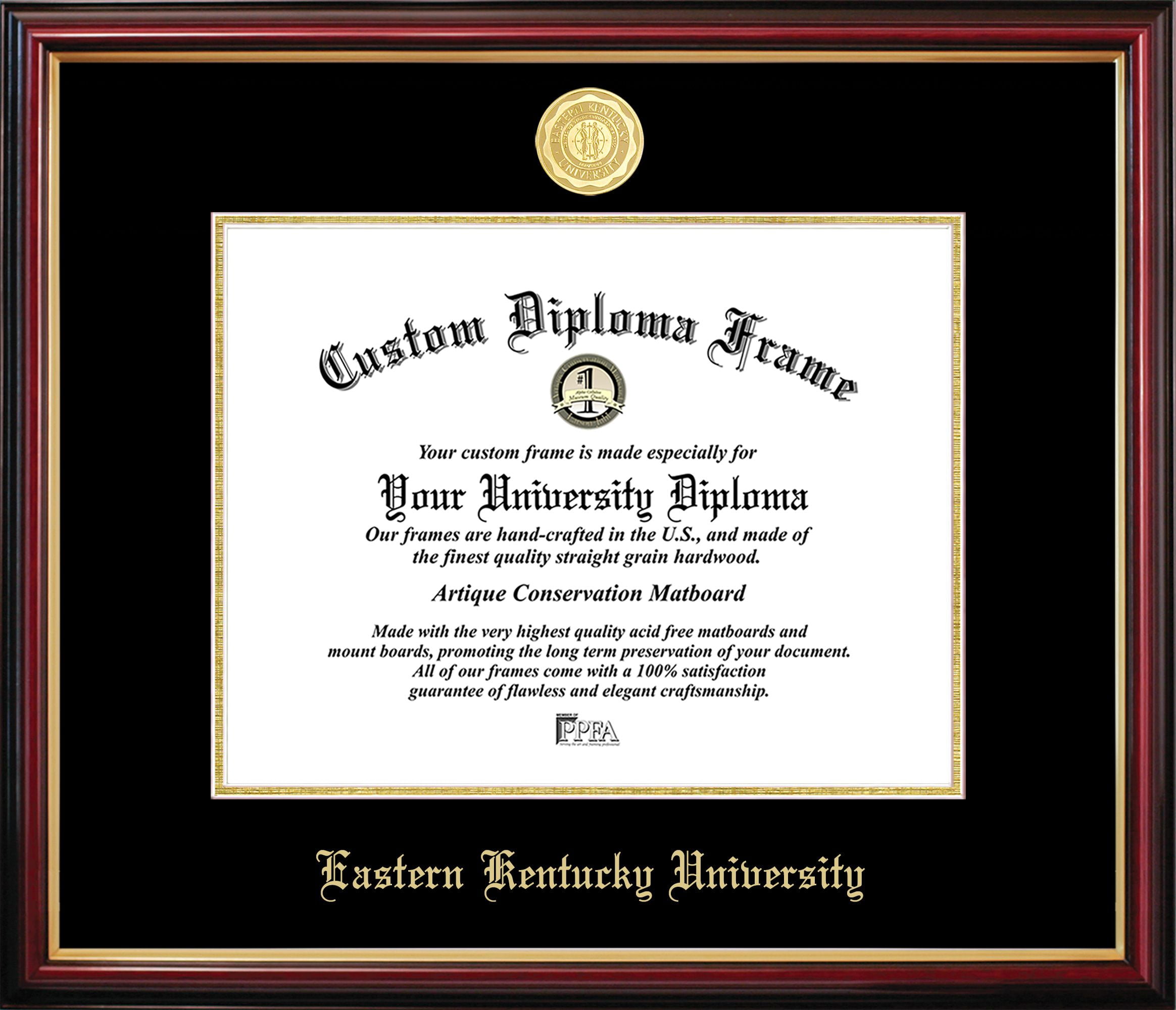 KY999PMGED-1185 Eastern Kentucky University Petite Diploma Frame