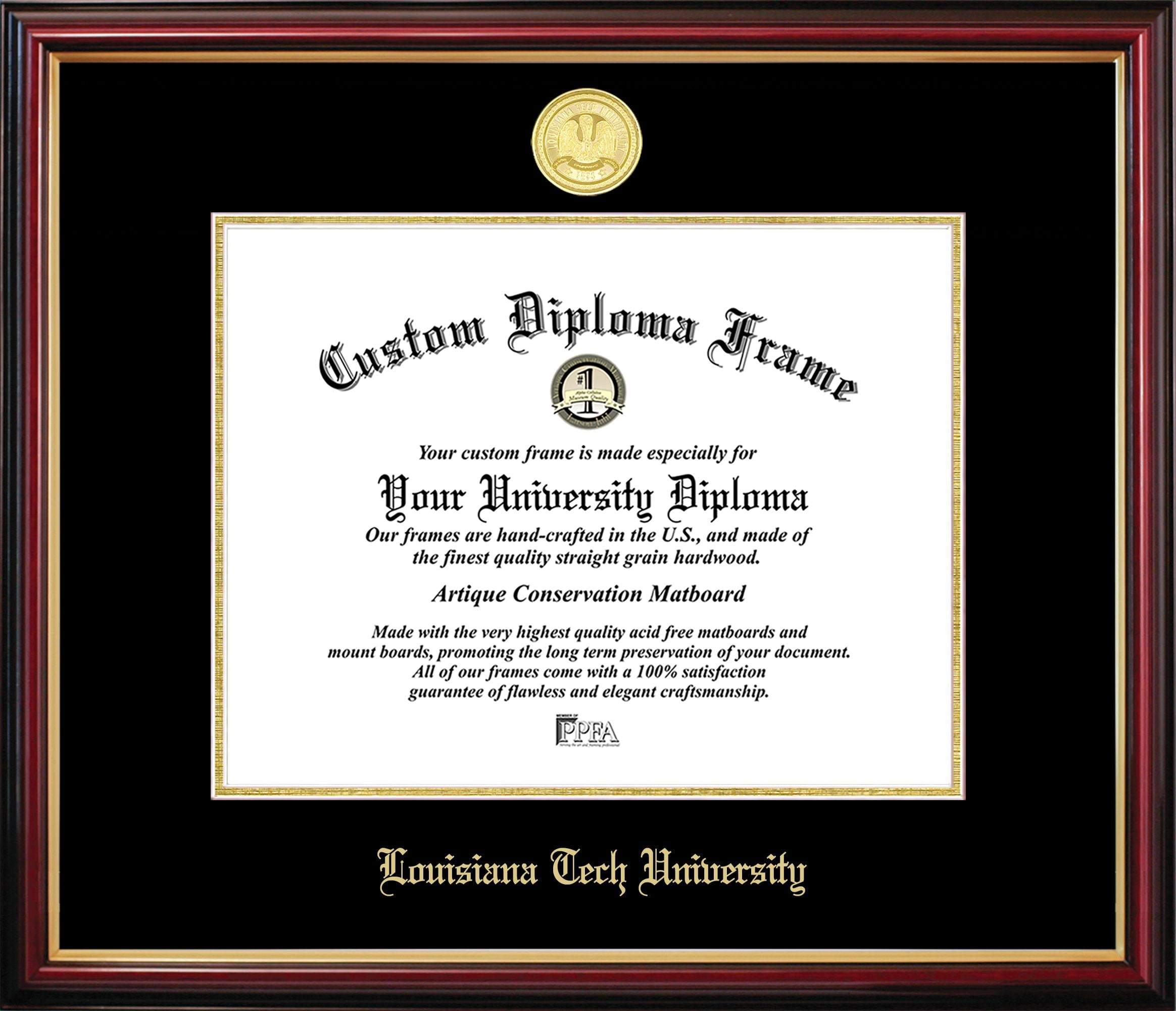 LA988PMGED-1185 Louisiana Tech University Petite Diploma Frame