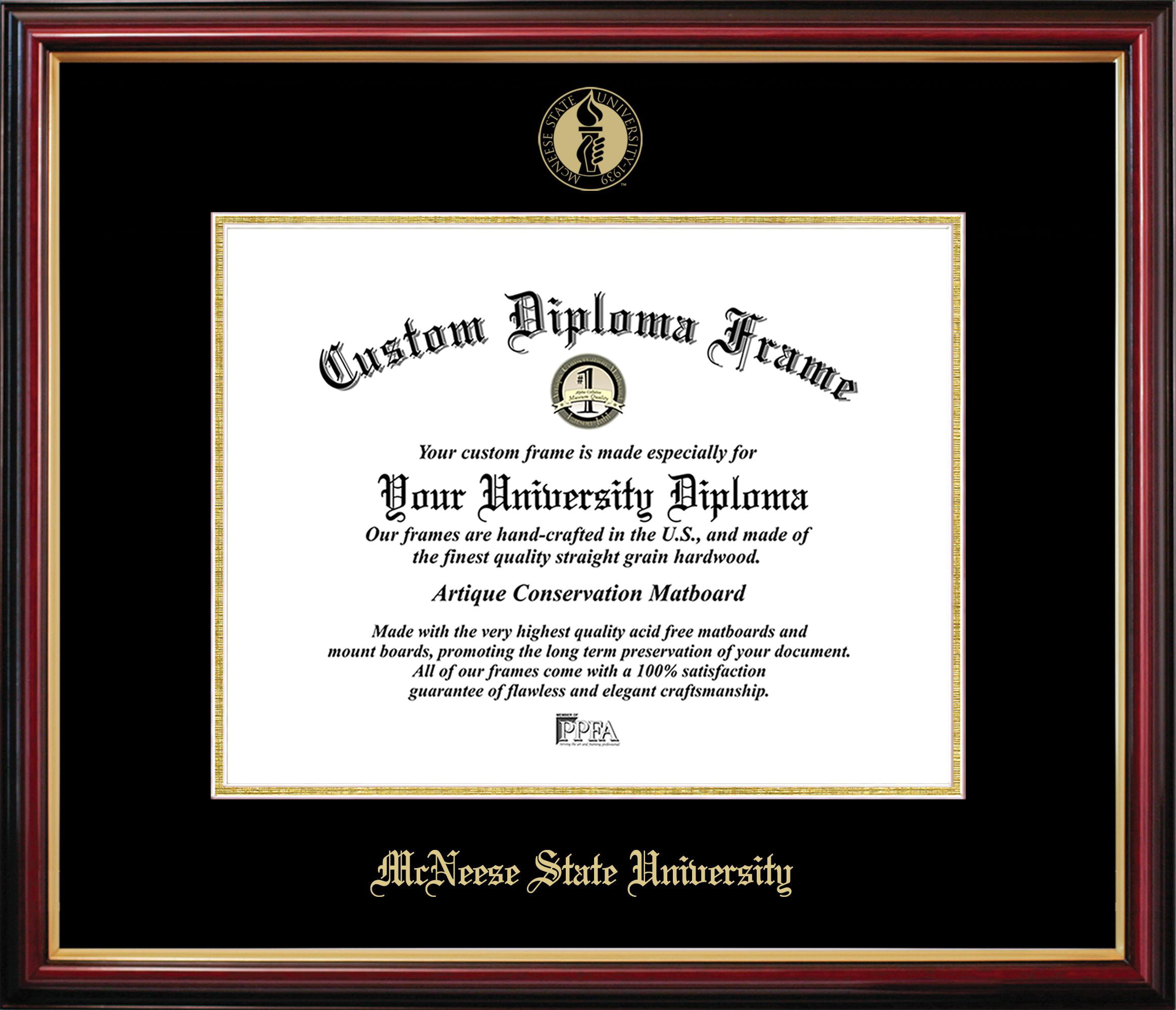 LA996PMGED-1185 McNeese State University Petite Diploma Frame