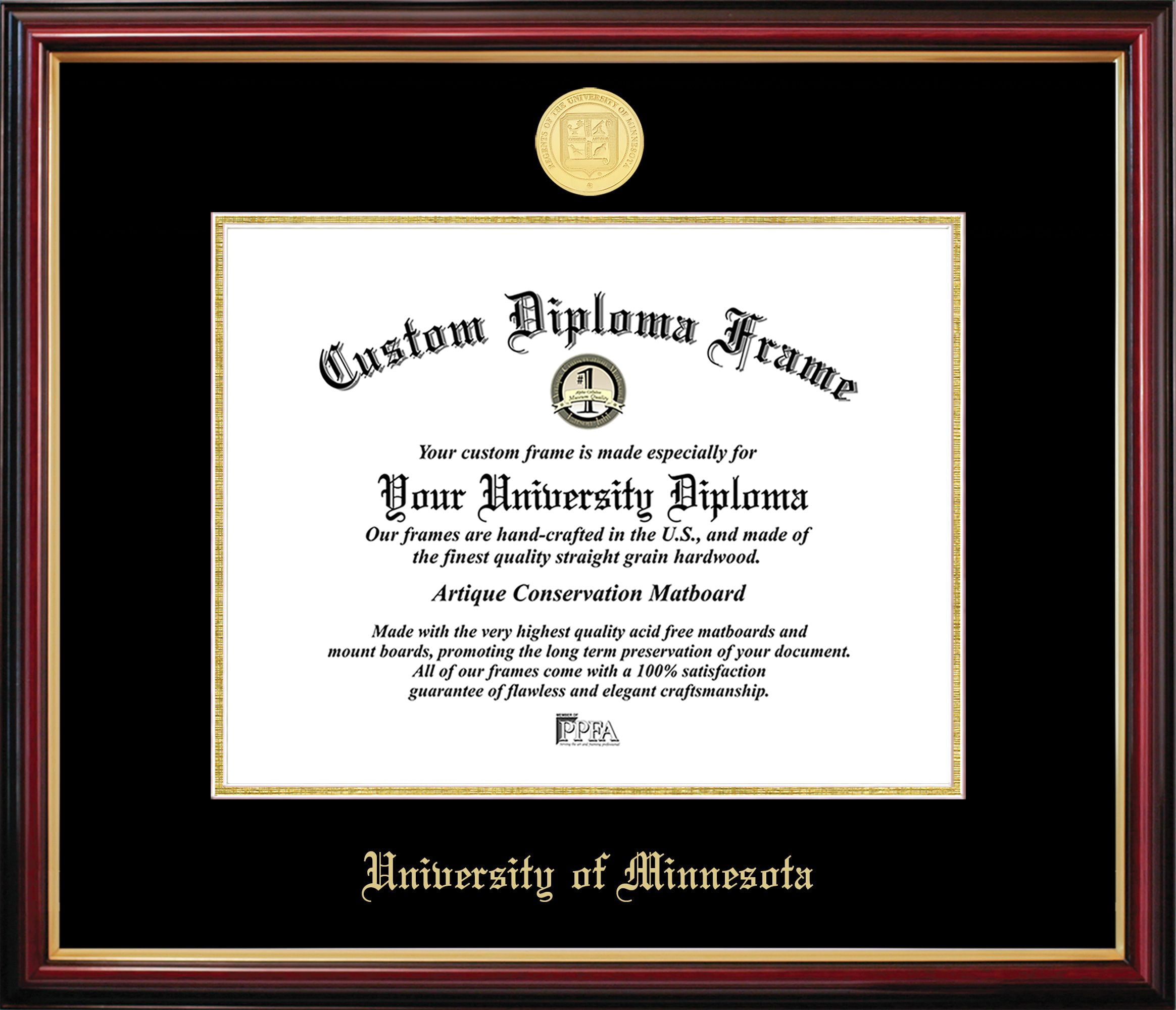 MN999PMGED-1185 Minnesota Petite Diploma Frame
