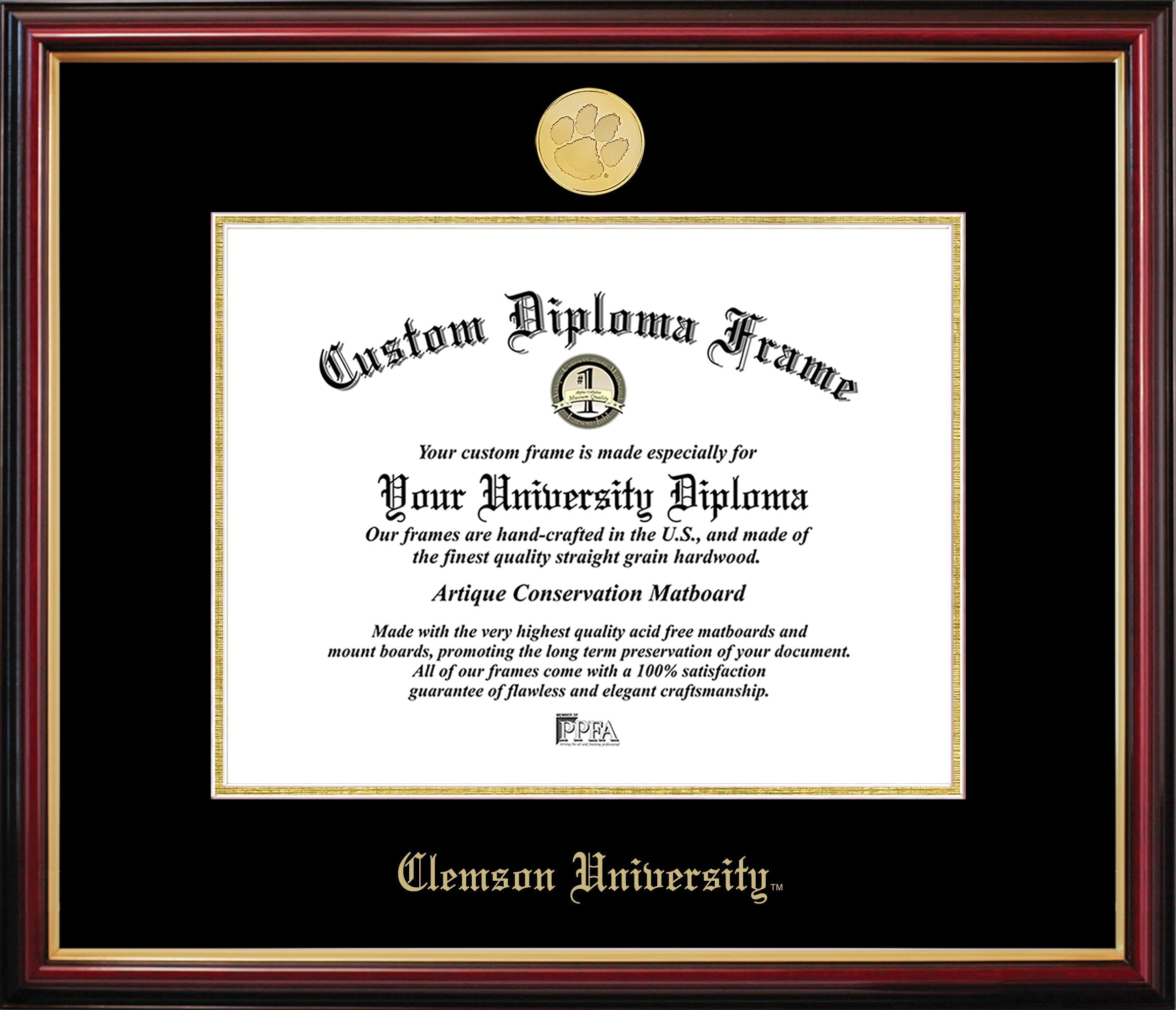 SC994PMGED-1185 Clemson University Petite Diploma Frame