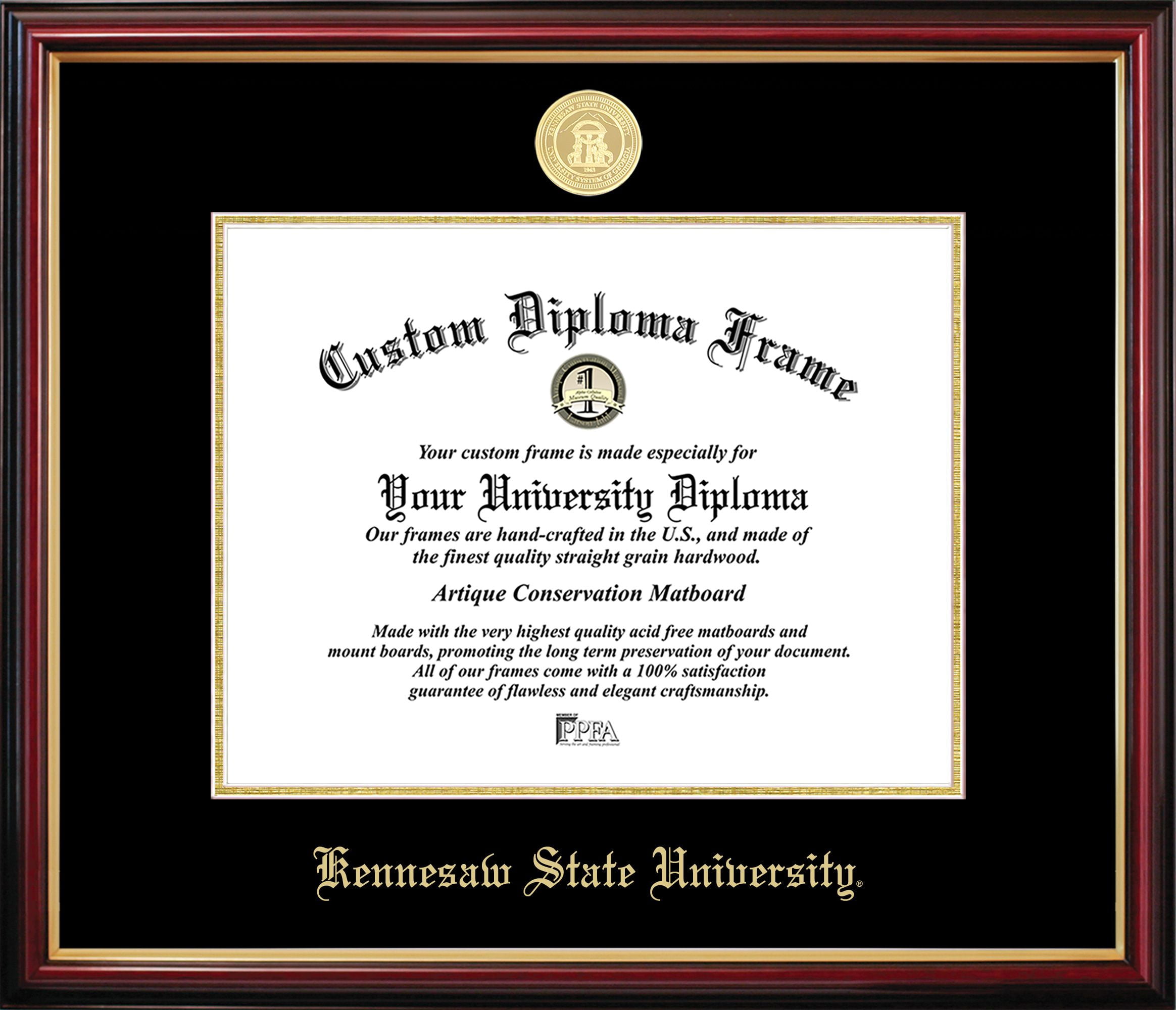 GA986PMGED-1411 Kennesaw State University Petite Diploma Frame