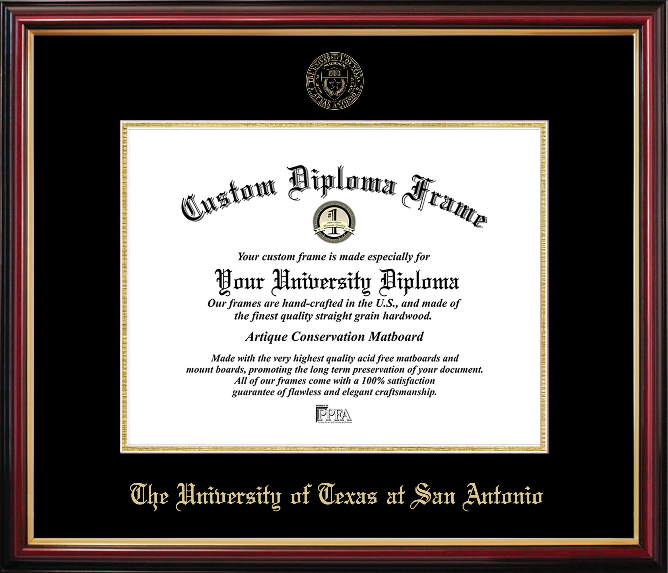 TX948PMGED-1411 UT San Antonio Petite Diploma Frame