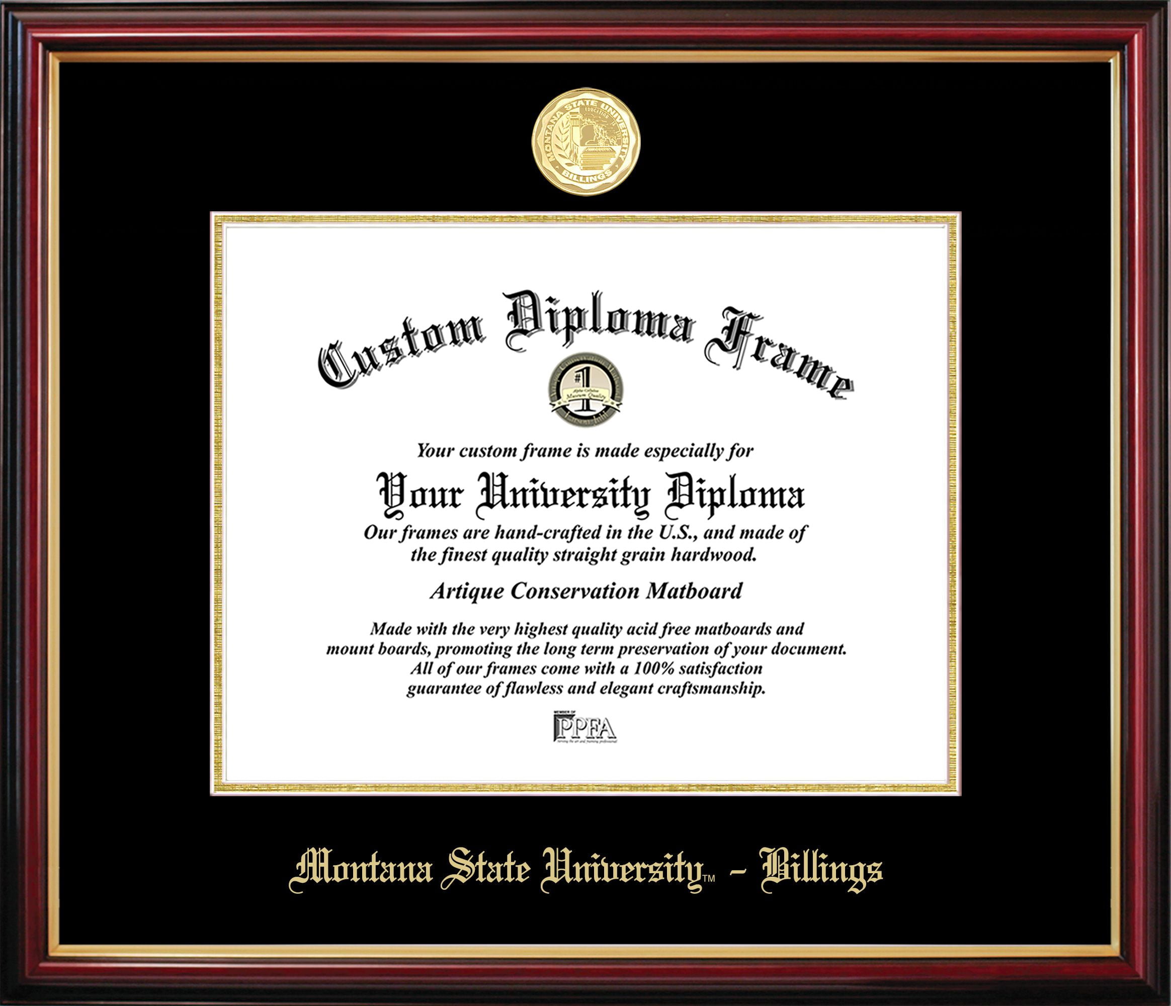 MT991PMGED-86 Montana State University Petite Diploma Frame