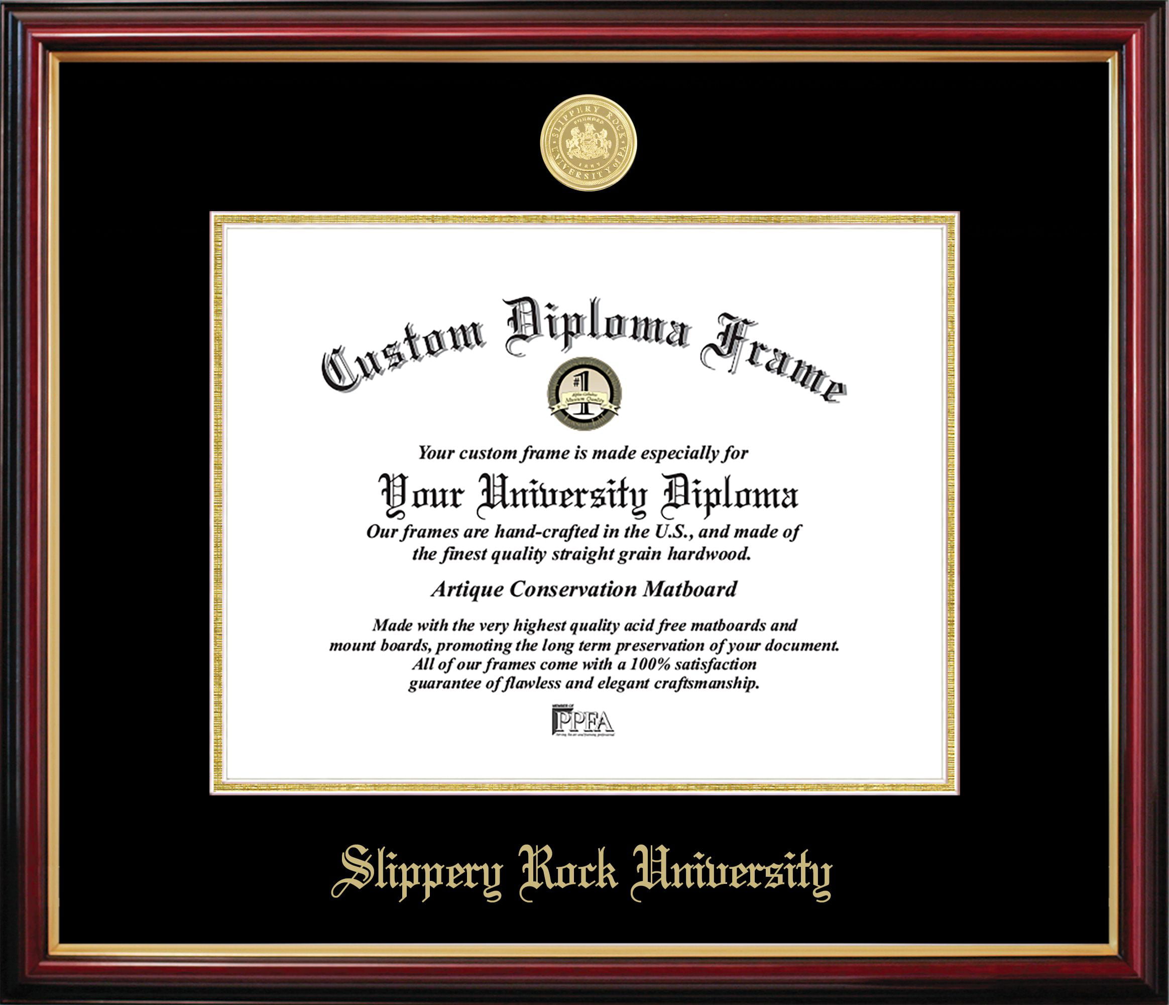 PA997PMGED-1185 Slippery Rock Petite Diploma Frame