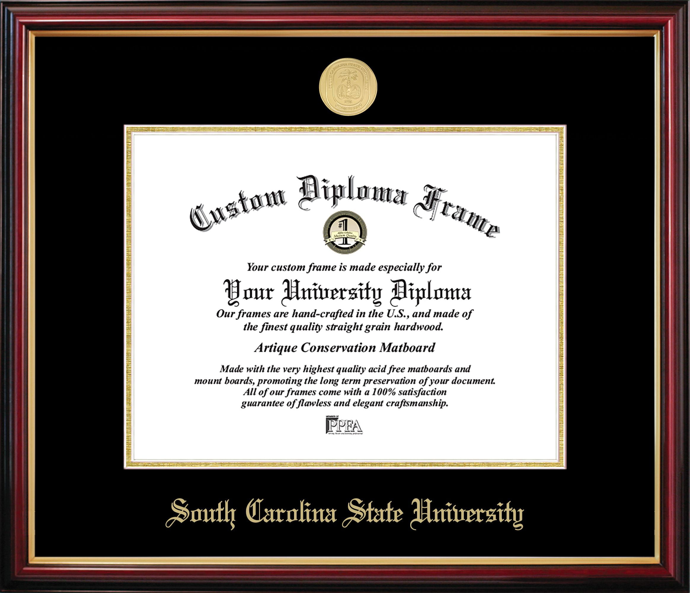 SC899PMGED-1411 South Carolina State University Petite Diploma Frame