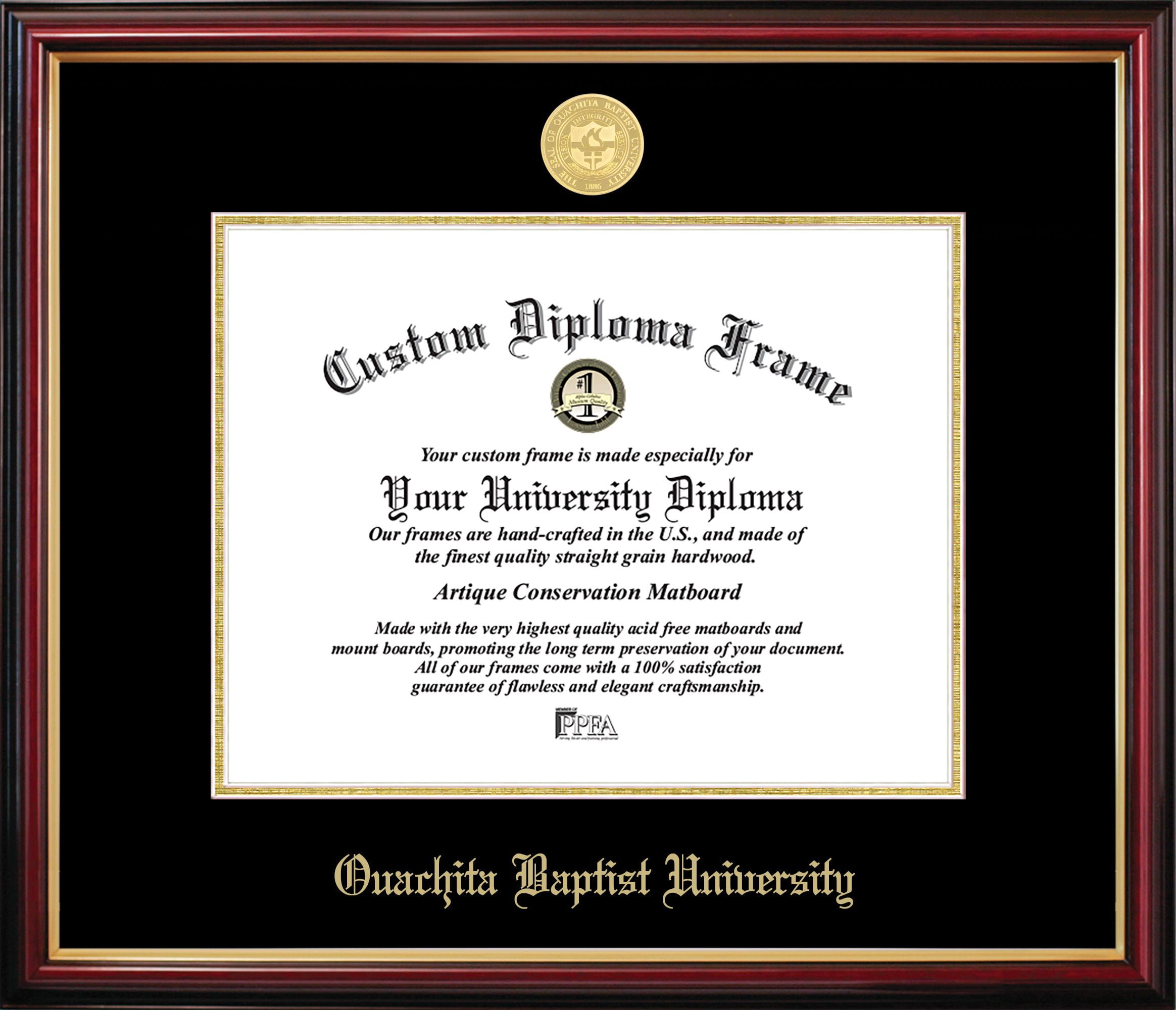 AR996PMGED-1185 Ouachita Baptist University Petite Diploma Frame