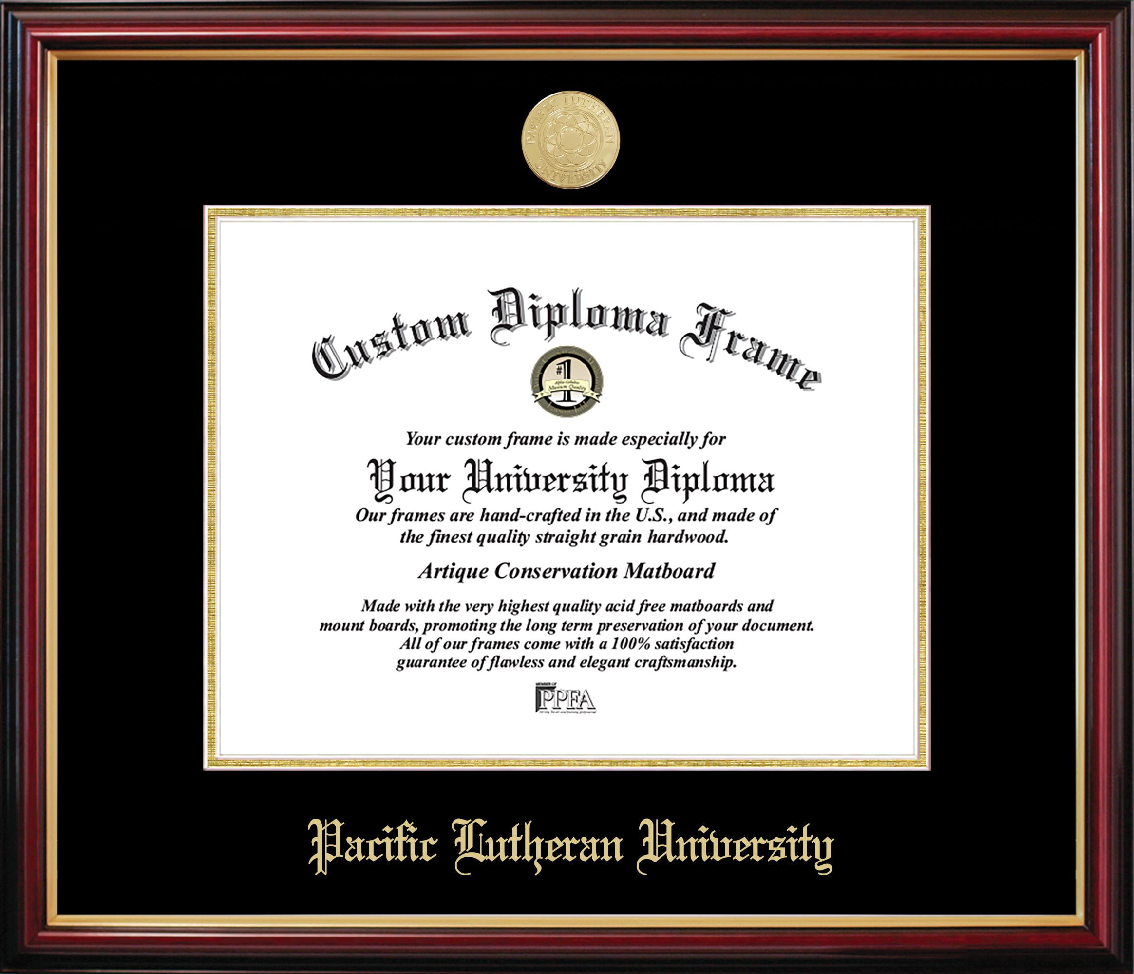 WA998PMGED-1185 Pacific Lutheran Petite Diploma Frame
