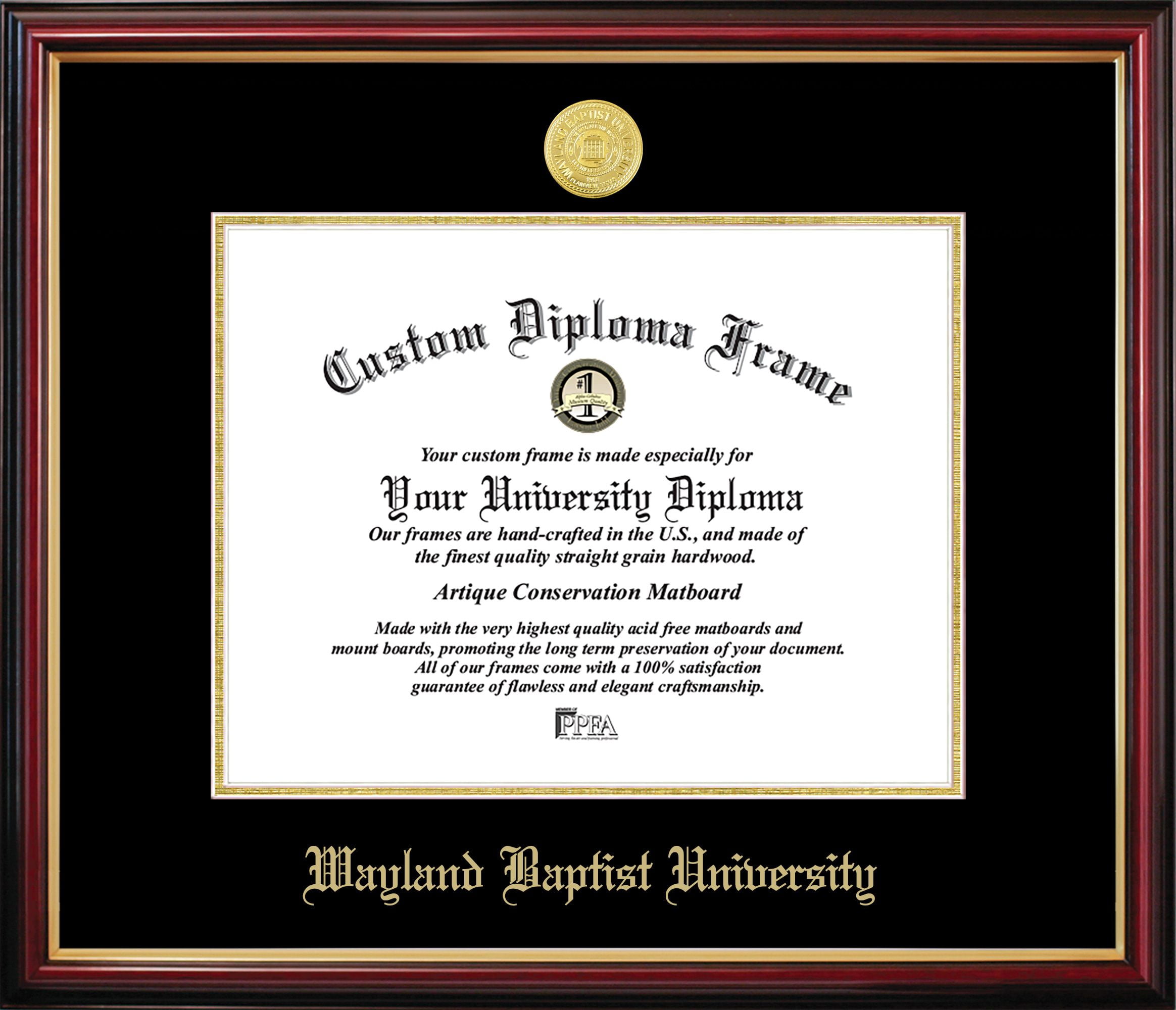Wayland Baptist University Petite Diploma Frame