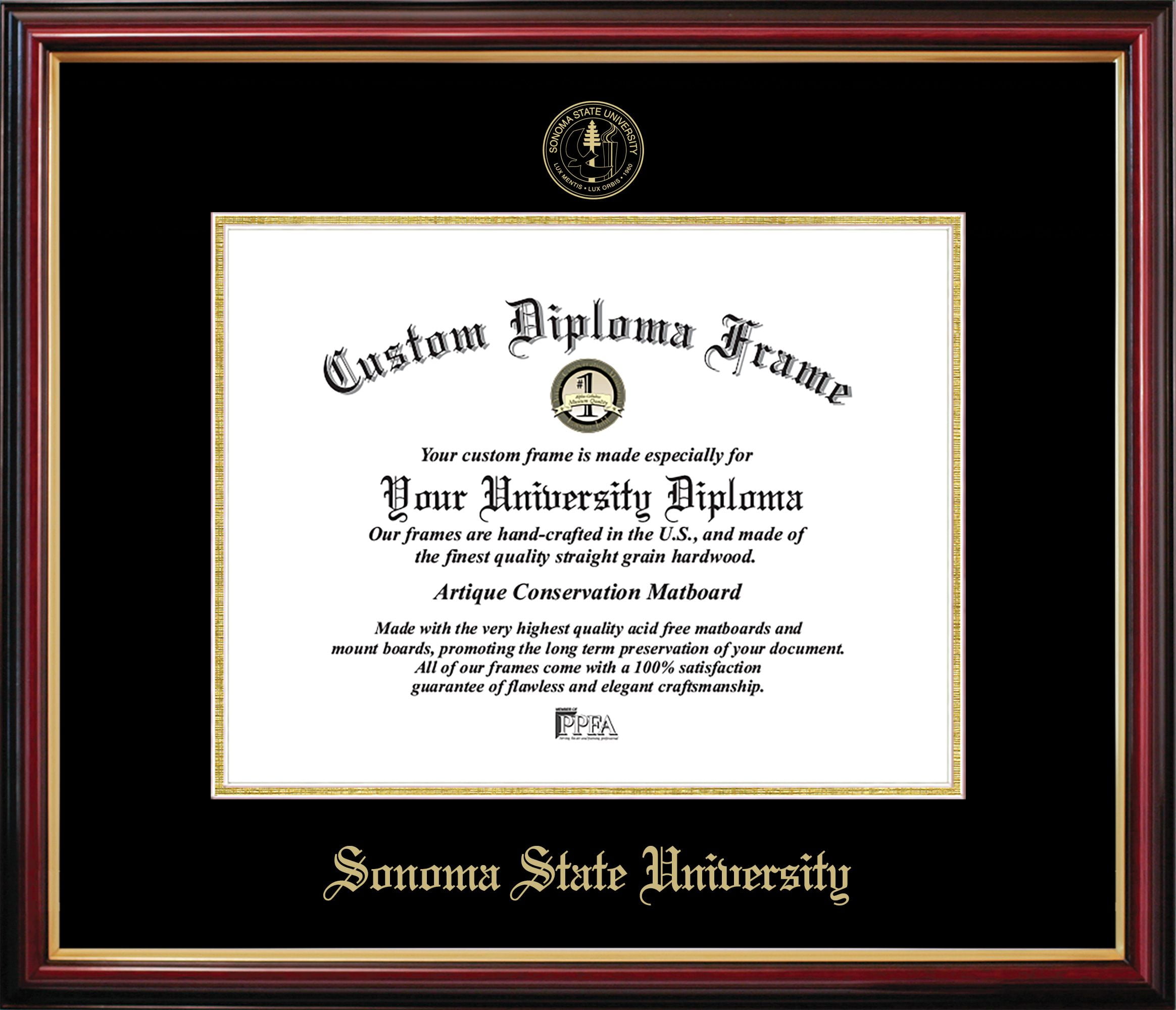 Sonoma State University Petite Diploma Frame