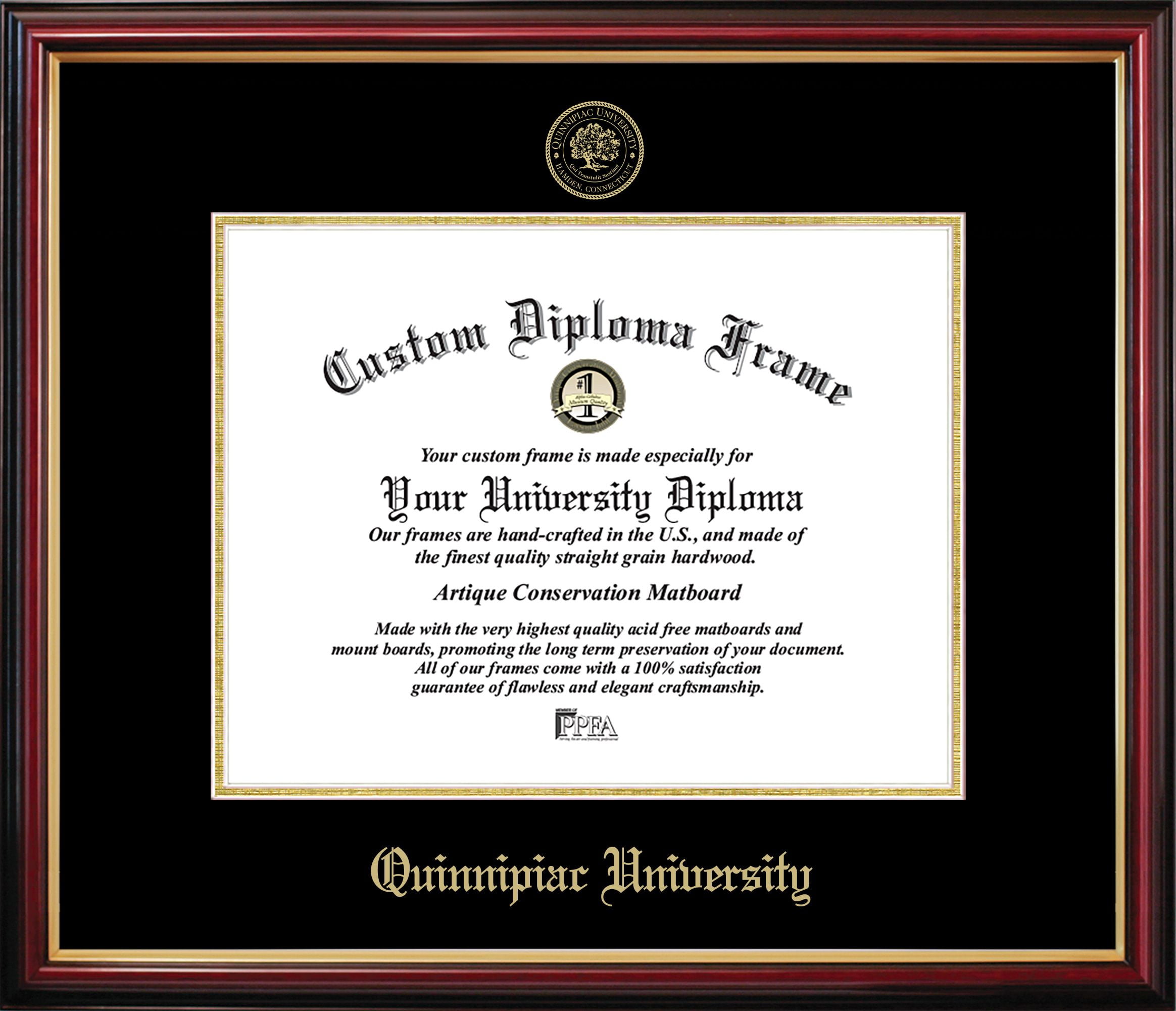 CT994PMGED-1185 Quinnipiac University Petite Diploma Frame